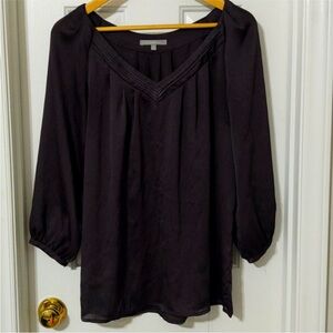 NY Collection | Black 3/4 Sleeve Relaxed Blouse